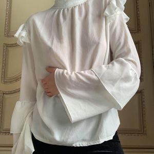 White Long Sleeve Blouse